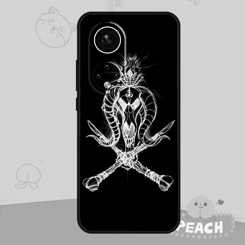 Satanic Scary Skull Case For Honor Magic 8 6 7 Pro Honor 400 200 70 90 Lite X8b X8c X9a X9b X9c X9d Win RT Cover