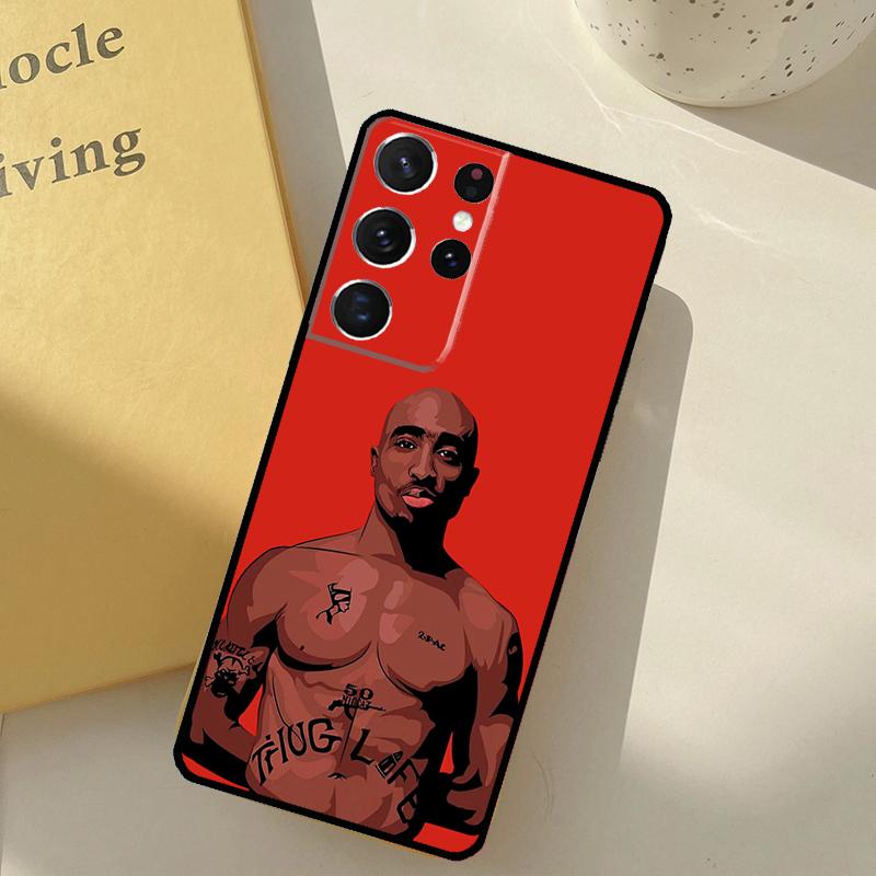 Rapper 2pac Sänger Tupac Handyhülle Für Samsung Galaxy S25 Ultra S20 S21 S22 S23 S24 S9 S10 Plus S25 FE Abdeckung Schale