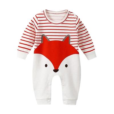 Romper Print Long Sleeve Baby Boy Girl Kids Unisex Clothing Casual Illustration Cotton 23516 Style 7 12Months [Misia Luxury] Spring/Autumn Children's