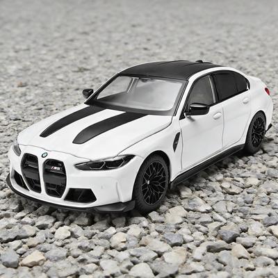 BUBH4 1:24 BMW M3 G80 Coupe Alloy Sports Car Model Diecasts Metal Track Racing Car Vehicles Model Simulation Sound Light Kids Toy Gift