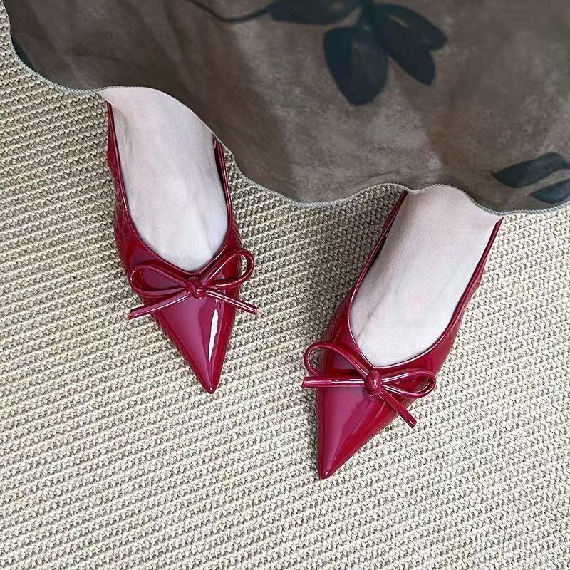 Fashion Summer New Popular High Heels Women Sandals Shoes Fashion Shallow Butterfly-knot Shoes Elegant Wedding Party Shoes Zapatos Mujer