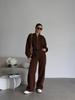 Damen Casual 2-teiliges Set Amerikanischer Stil Hoodie Jacke und Jogginghose Streetwear Sportbekleidung