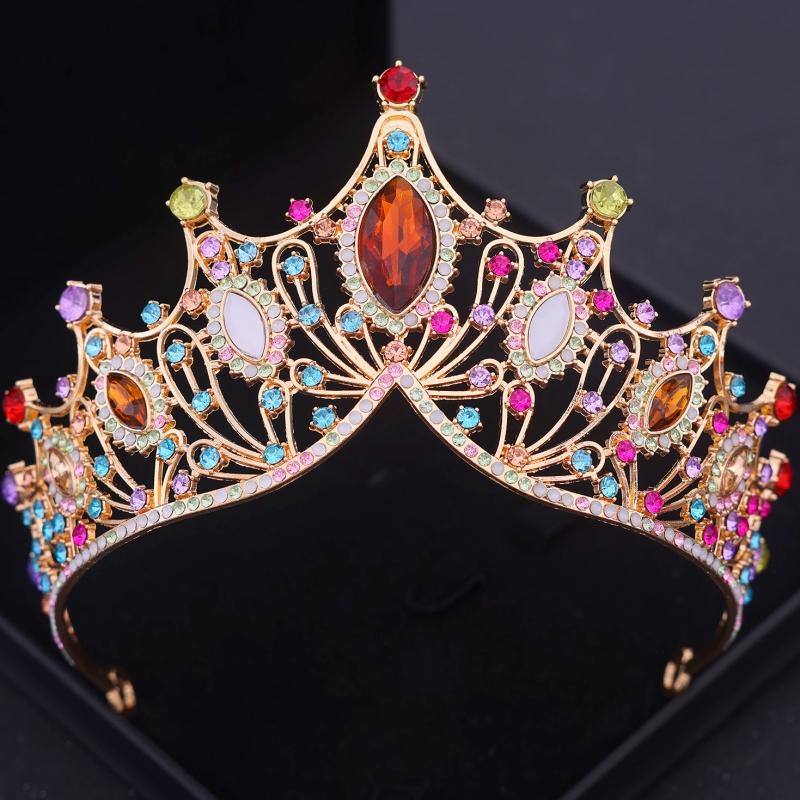 Baroque Crystal Tiaras and Crowns Headband for Women Party Bridal Wedding Hair Accessories Jewelry Crown Tiara Headband Gift