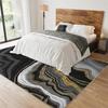 Modern Crystal Pile Abstract Ink Painting Living Room Carpet Tea Table Cushion Sofa Blanket Home Bedroom Bedside Blanket