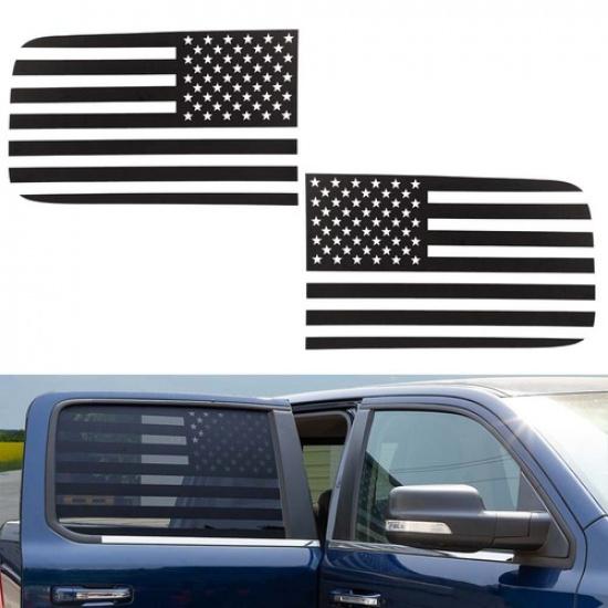 Black Rear Window Side Trim Sticker Decal Decoration For Dodge Ram 1500 2018+