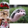 Cozy Women Girls Warm Cartoon Hedgehog Gloves Soft Knitted Winter Mittens