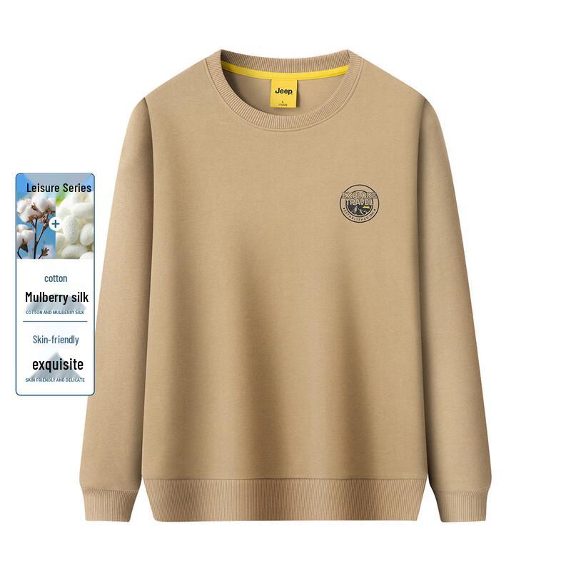 JEEP Men s Spring Autumn Round Neck Sweatshirt 3XL