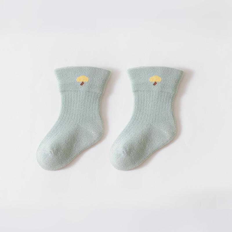 Xiyu Jia 2025 Babysocken: Niedliche Cartoons, Entkernte gekämmte Baumwolle, Klasse A, Herbst/Winter-Kollektion für Säuglinge