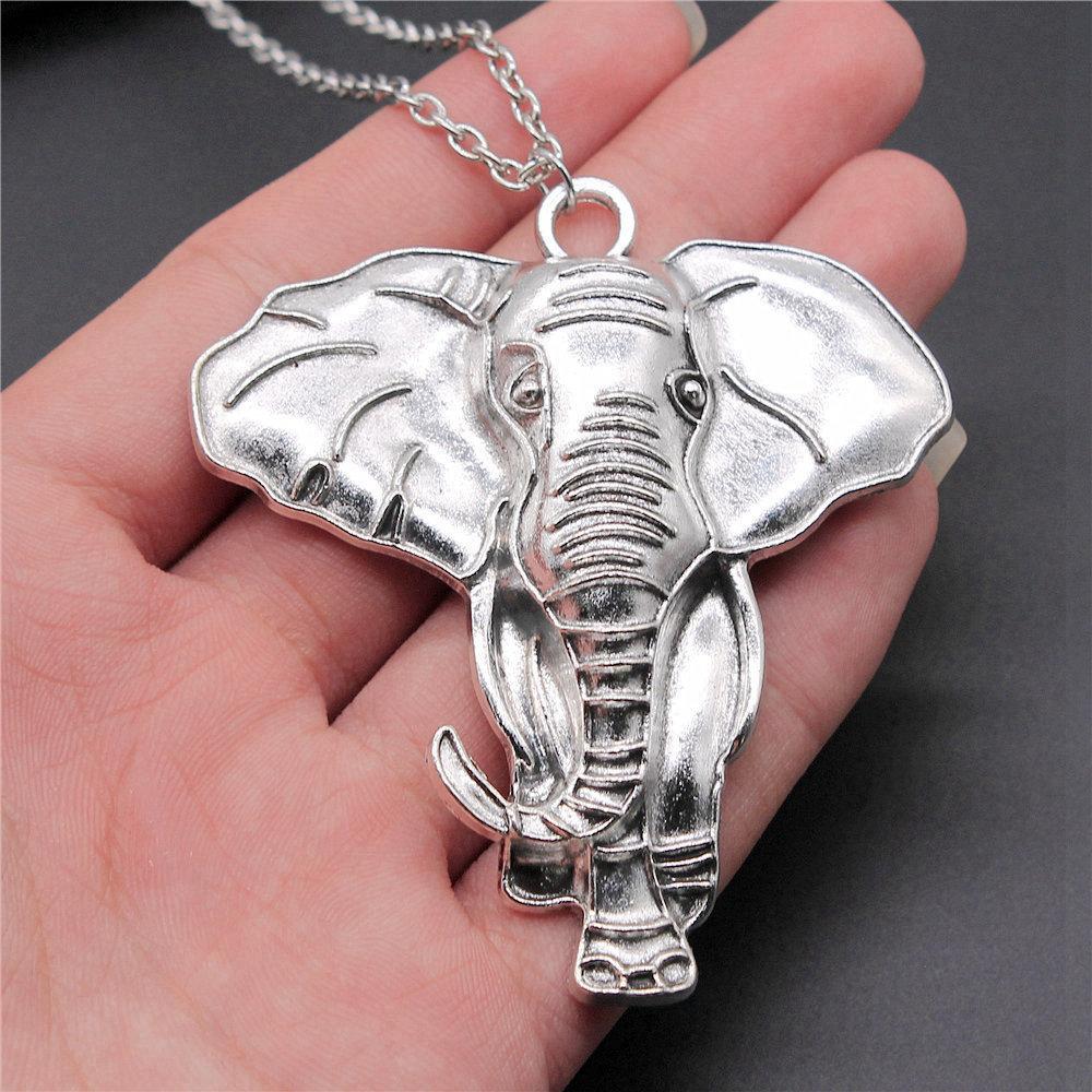 45cm Or 70cm Long Chain Necklace Elephant Kids' Jewelry Materials QN026