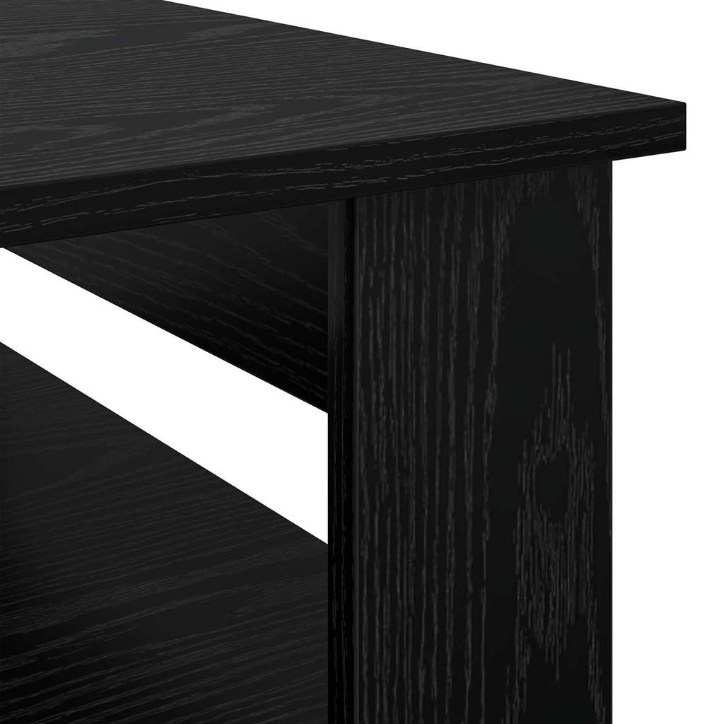 Coffee Table Black Oak Look 96 X 54 X 44 Cm Engineered Wood