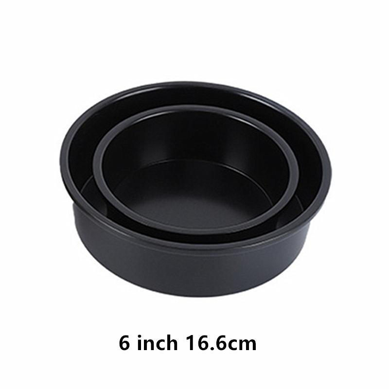 

1 шт. круглая форма для торта из углеродистой стали с антипригарным покрытием, бытовая модель с живым дном для мусса, многофункциональные противни для выпечки, кухонные инструменты для выпечки