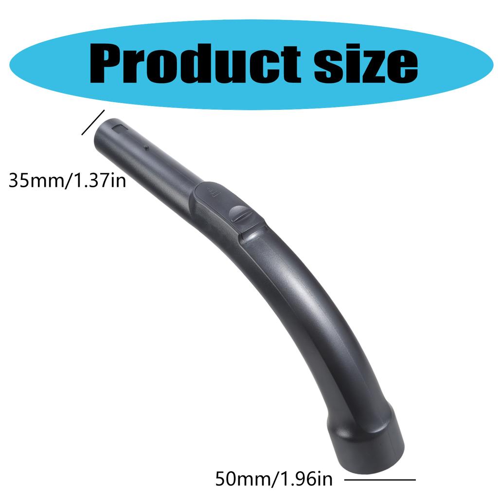 Plastic Replacement Bent Handle Hose Vacuum Cleaners Ergonomic Bent Tube Attachment Ergonomic Designs Easy Installation