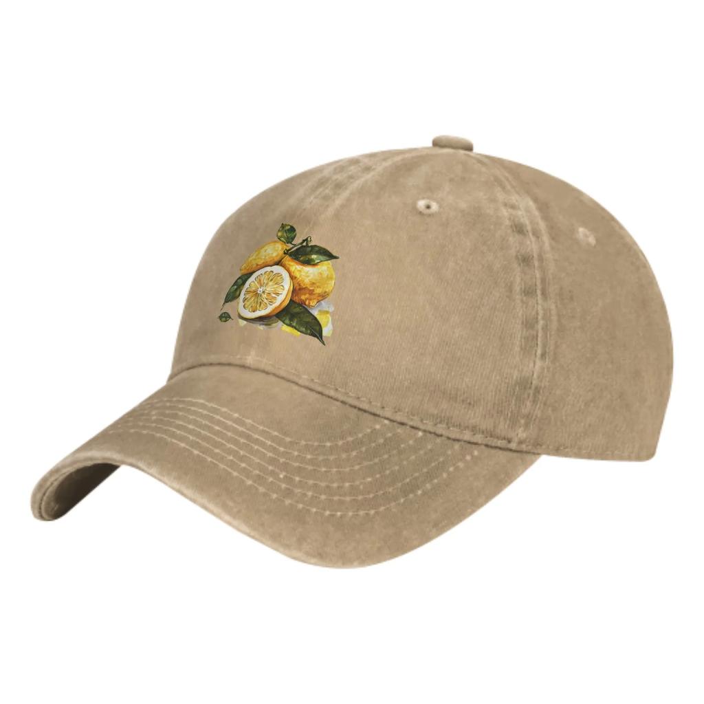Sour Lemon Summer Classic Fashion Men Trucker Hat Cotton Breathable Women Cowboy Cap Outdoor Leisure Basketball Caps
