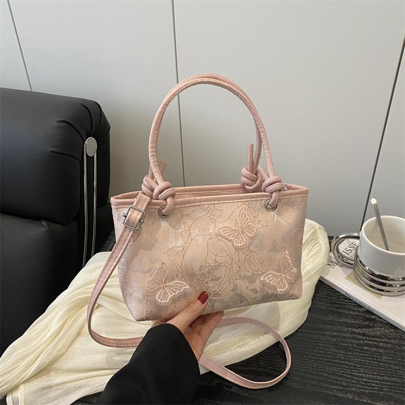 Hand Carry New Chinese Niche Design Bag Women's 2025 Spring and Summer New Personalized Fashion Bucket Bag Trendy Messenger Bag