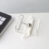 Acrylic Napkin Holder Trnsparent Desktop Napkin Stand with Weighted Arm for Bar Home Kitchen Countertop Dining Table Bathroom