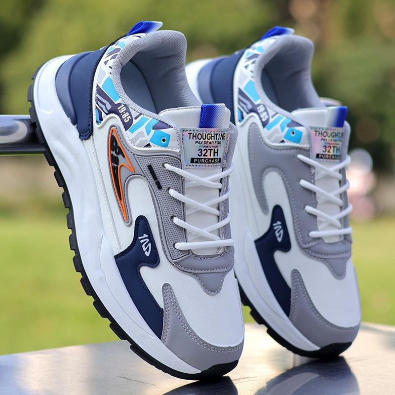 

Мужские новые весенне-осенние дышащие спортивные туфли на шнуровке, модные универсальные повседневные туфли, легкие и удобные кроссовки, партия 39