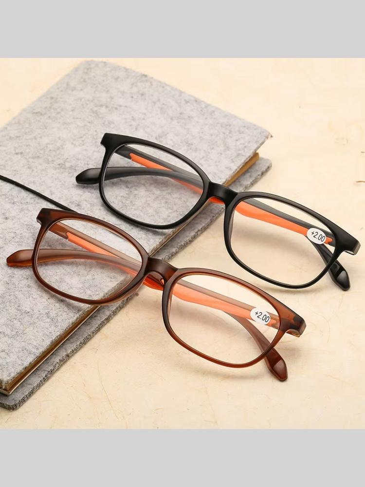 Occhiali da lettura ultraleggeri Donna Uomo TR90 Flessibili Lenti chiare Occhiali da presbite +1.0 A 4.0 Occhiali da lettura per anziani