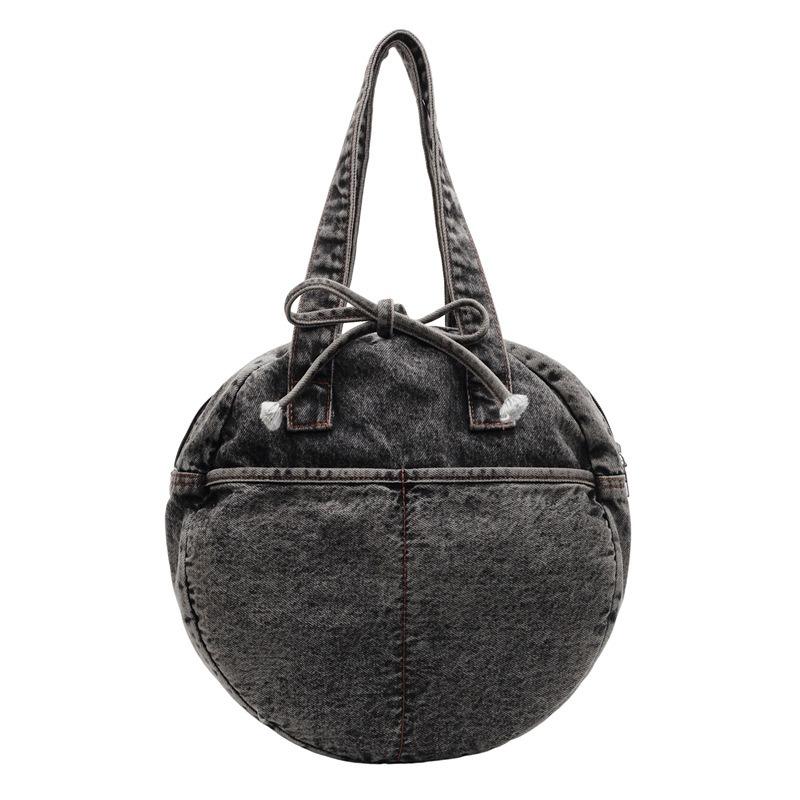 Denim Bag Women's New Large-capacity Shoulder Messenger Bag Casual Commuter Portable Tote Bag