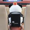 Car Trash Can with Tissue Box Cute Bear Design Plush Doll Waterproof Inner Bucket Car Armrest Organizer Fits Most Center Consoles