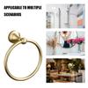 Stainless Steel Towel Ring, 304-grade Wall-mounted Bracket, Black or Gold, Size 16.5x8.1x5 Cm, Rust-resistant and Easy To Install