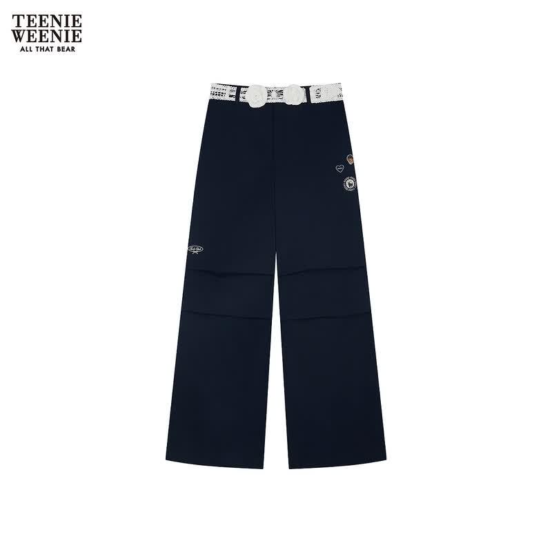 

Teenie Weenie Women s Bear Letter Casual Long Pants L