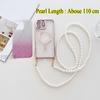 Case For Samsung Galaxy A16 A36 A06 A55 A35 A15 A25 A05 A05S Magsafe Magnetic Pearl Crossbody Cord Lanyard Strap Glitter Cover