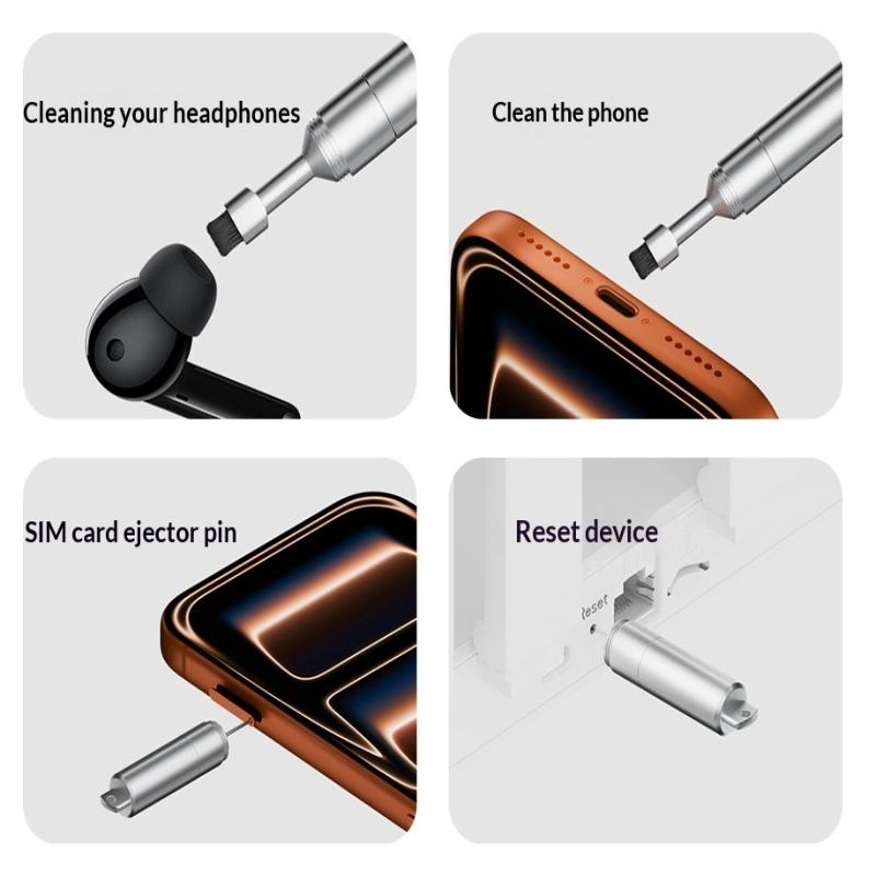 Nástroj na vyjmutí držáku SIM karty Vypichovák Čisticí štěteček na sluchátka Resetovací nástroje Jehlový otvírák Čisticí pero Sada pro iPhone Airpods