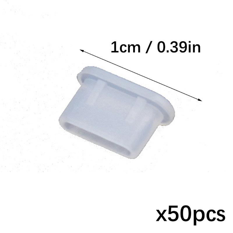 Silicone USB C Dust Cover Type-C Dust Plugs Phone Charging Port Protector Cover 50Pcs Universal Type C Anti Dust Caps
