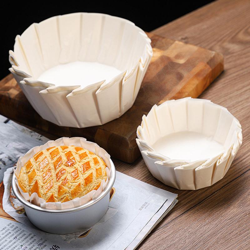 50 Pcs 3.5/4/5/6/8Inch Foldless Cupcake Liner Baking Cup For Wedding Party Muffin Cake Mold Paper Cup Oilproof Cake Wrap