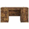 Smoked Oak Desk 142.5 x 50 x 75 cm Wood Based Panel