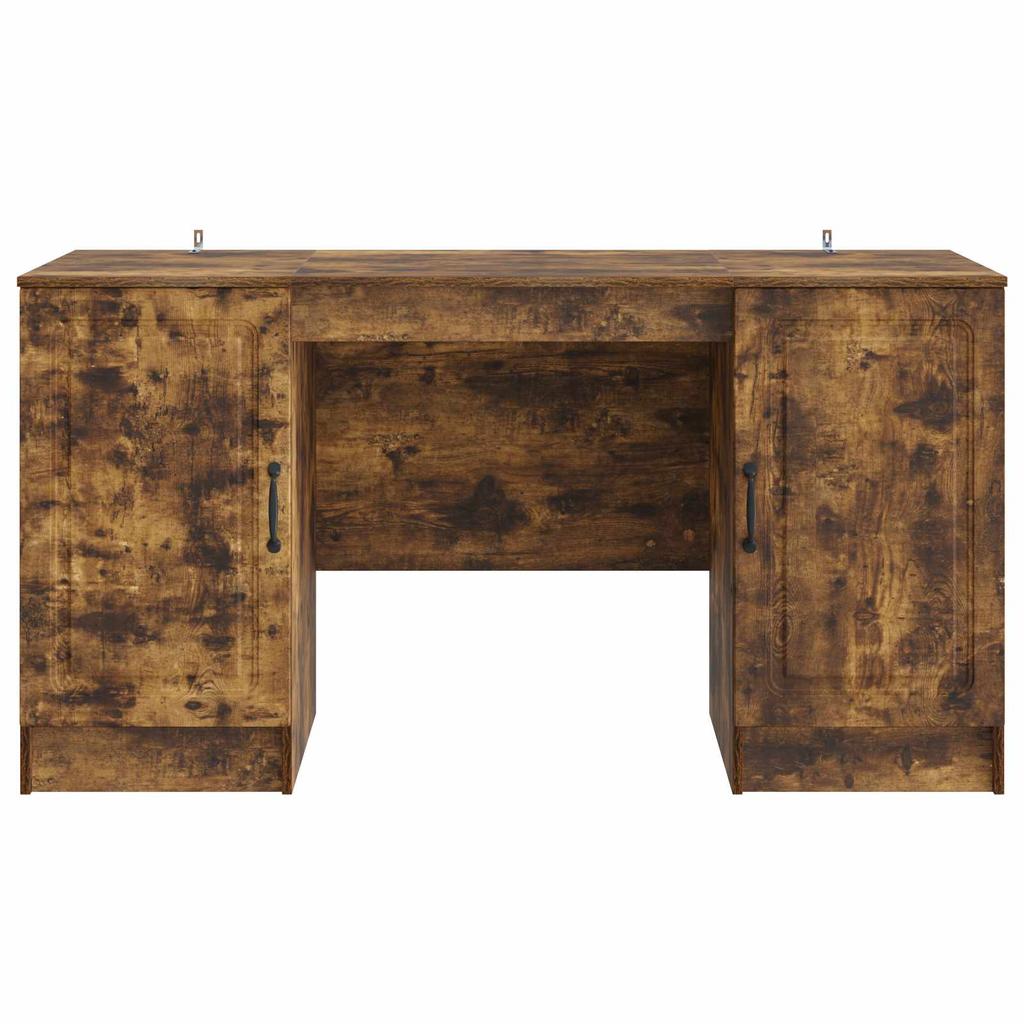 Smoked Oak Desk 142.5 x 50 x 75 cm Wood Based Panel