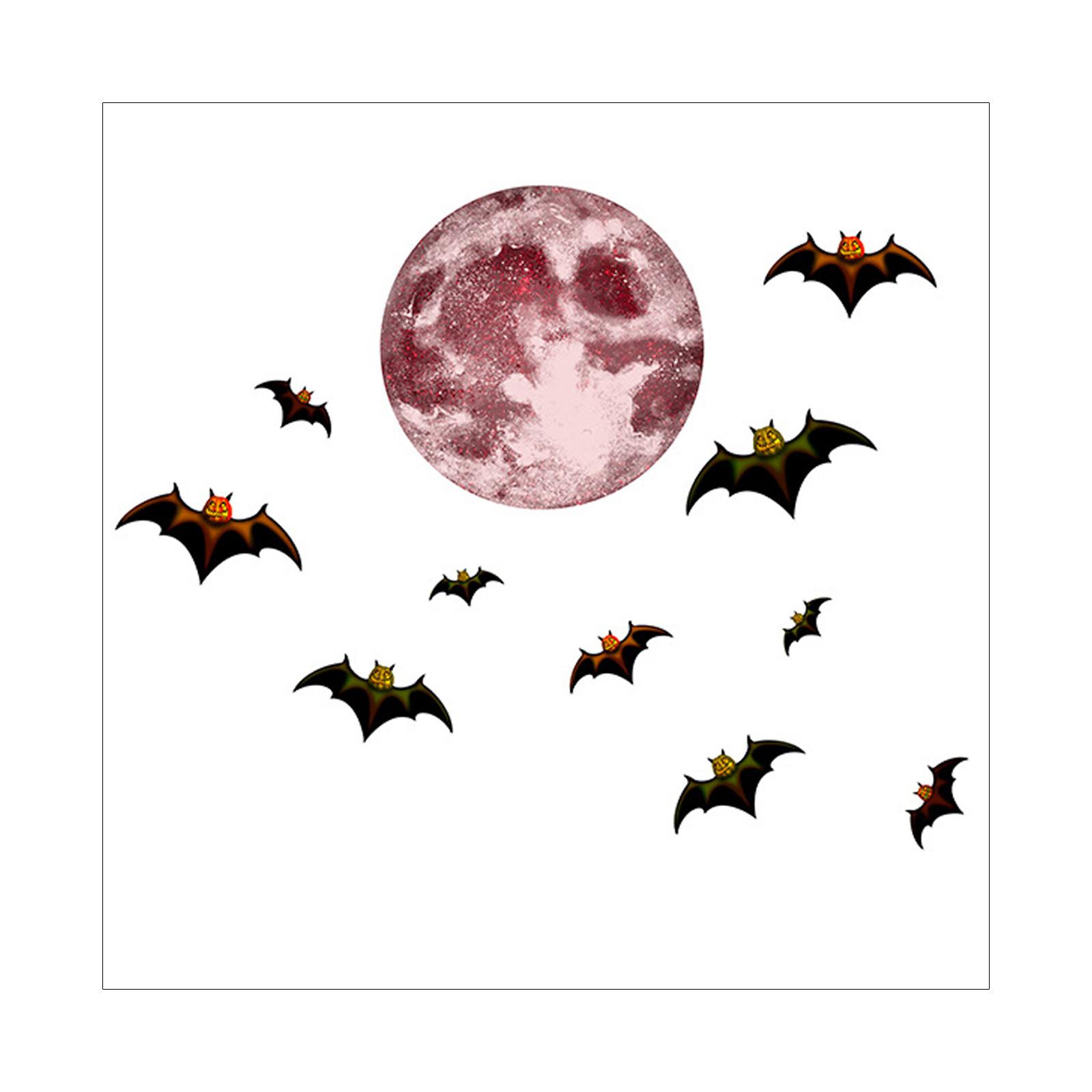 

Halloween Decorations: 3D And Indoor Stickers For Bedroom, Bathroom, Walls And Parties One Size