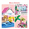 822pcs Friends City House Summer Holiday Seaside Villa Apartment MOC Building Blocks Sets Figures DIY Toys for Kid Girls Christmas Gift