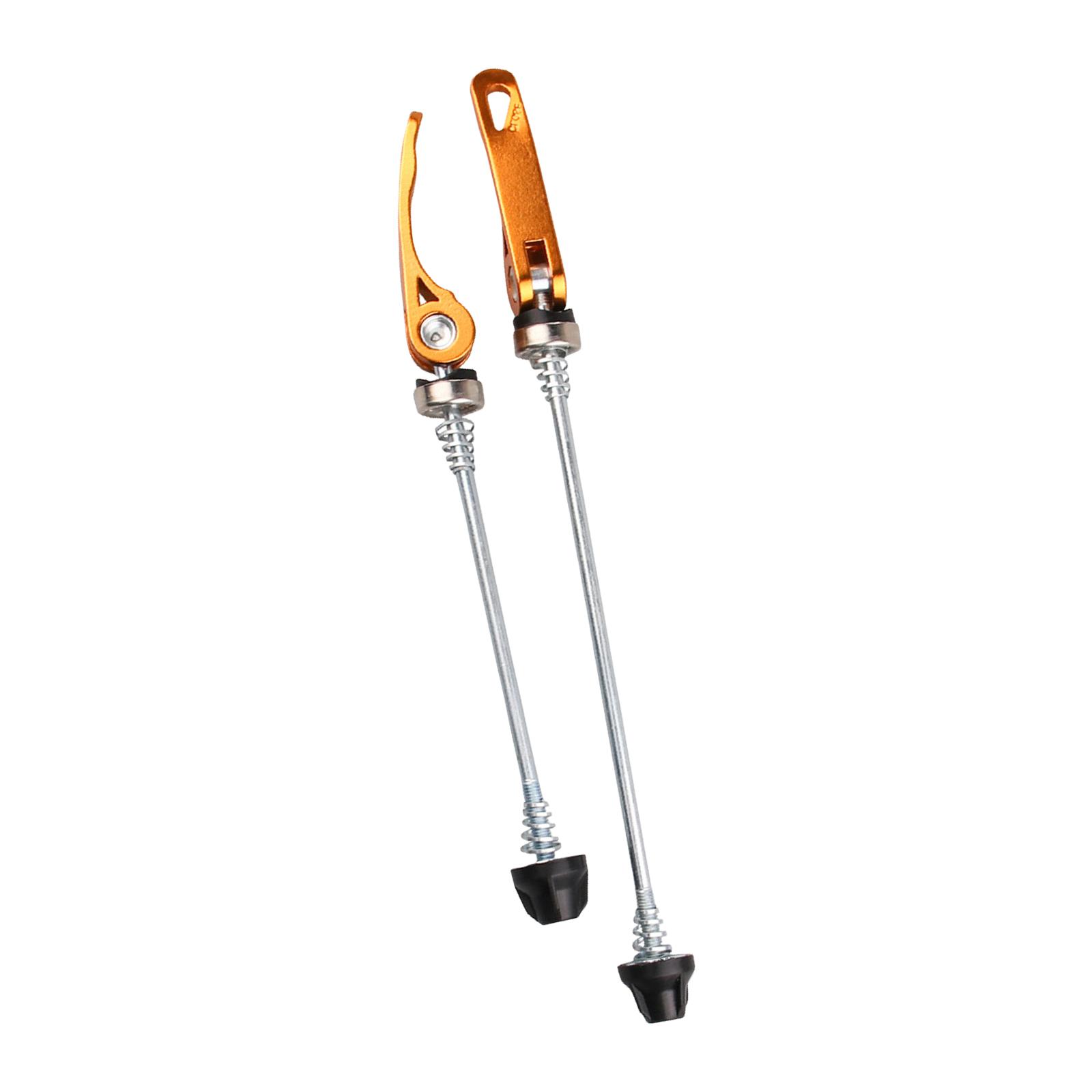 

2 шт. Втулка для горных велосипедов, быстросъемный эксцентрик, эксцентрик из алюминиевых сплавов для стабильности и долговечности золотой