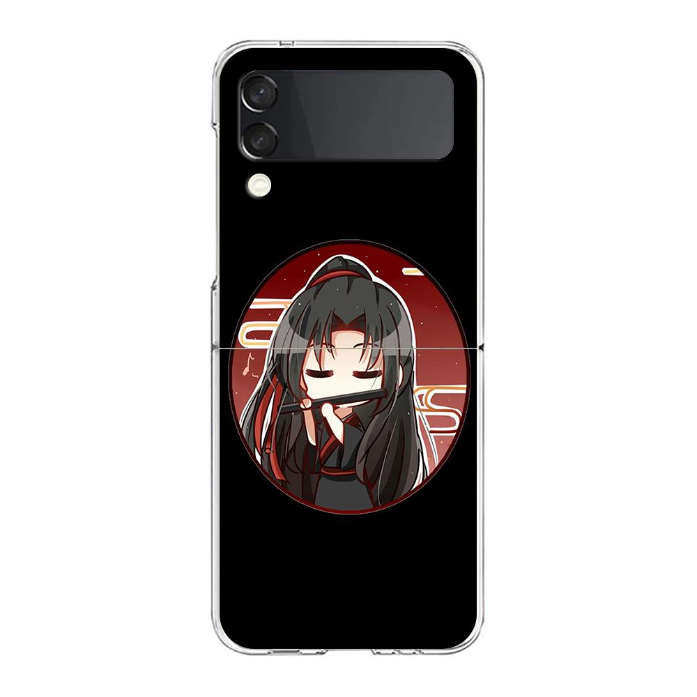 Heaven Officials Blessing TGCF Clear Phone Case For Samsung Galaxy Z Flip 4 Case High Hard Shell On For Galaxy Z Flip 3 5G Cover