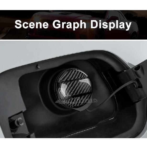 Real Hard Carbon Fiber Fuel Tank Cap Trim For Volkswagen Golf 7 MK7 GTI Golf 8 MK8 GTI Beetle Sicrocco Passat CC Tiguan Sticker