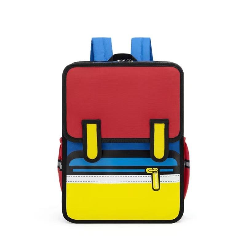 3D Cartoon Backpack For Kids School Bag Student Book Bag Casual Daypack Suitable For School Activities And Short Trips