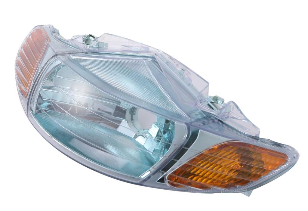 Honda Live Dio AF34 AF35 DIO Headlight Assembly with Clear Blue Type 2 Genuine Motorcycle Custom Aftermarket Lens, (Mid-Late Model),