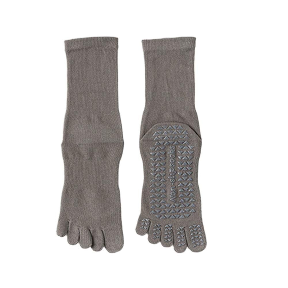 Mid-tube Women Yoga Socks Silicone Non-slip Dance Sports Socks Comfortable Split Toe Socks