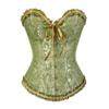 Retro Jacquard V-Ausschnitt Taillenformer Vintage Korsett Shapewear Taillentrainer