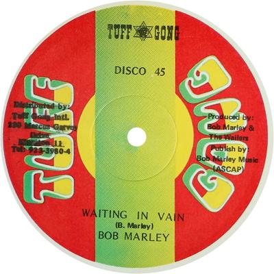 12inch Record BOB MARLEY, THE WAILERS - Waiting In Vain / Rastaman Chant NONE Tuff Gong Jamaica Reggae, Ska & Dub Used
