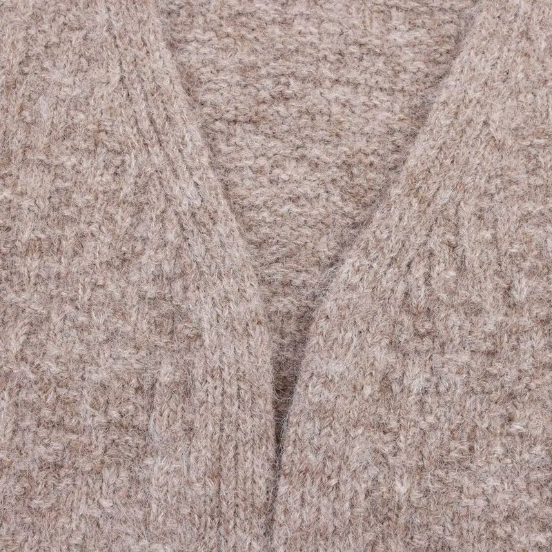 Kaslead New Women clothes Western Style Fashion Loose All-Match No Buckle Knitted Outerwear
