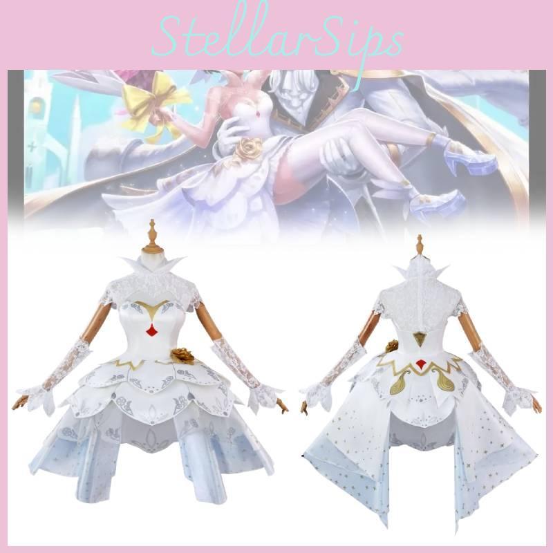 Elegant And Playful Pure White Cosplay Costume For Honor Of Kings Xiao Qiao Character
