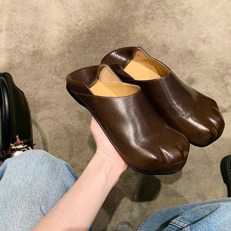 This Is A New Spring 2025 Collection Of Super Soft Mary Jane Shoes And Cat-Paw Leather Shoes With A Unique Design Sense