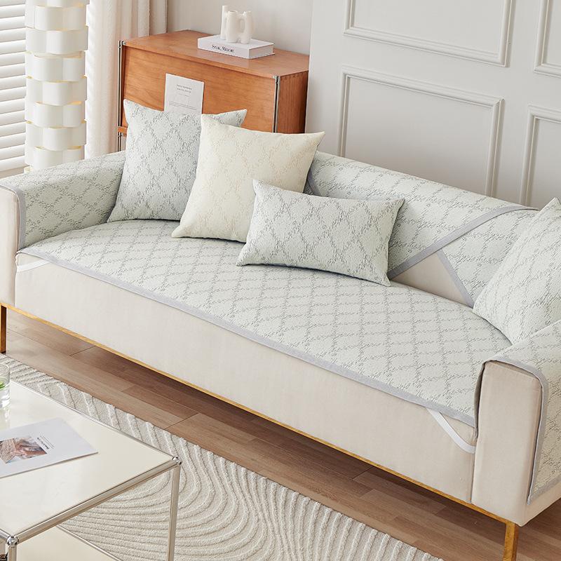 Ice Silk Sofa Cushion Summer Non -Slip Seat Cushion Simple Modern Fresh Cushion Summer Leather Sofa Cover Cover Cloth