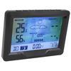 Wetteruhr mit Temperatur- und Feuchtigkeitsmonitor Wetteranzeige Wecker mit Wetter