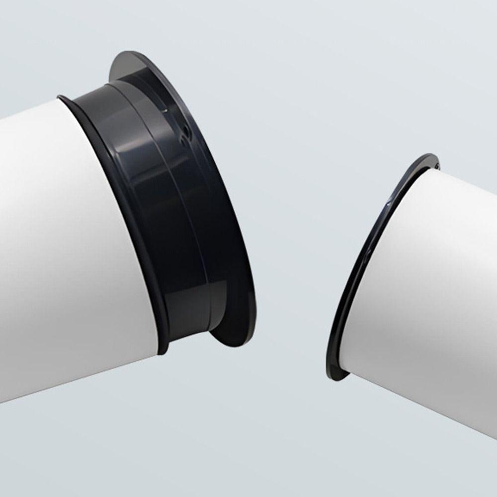 ABS PVC Pipe Flange Joint Black Sealing Ring Flange High Quality Pipe Air Vent Connector  Kitchen