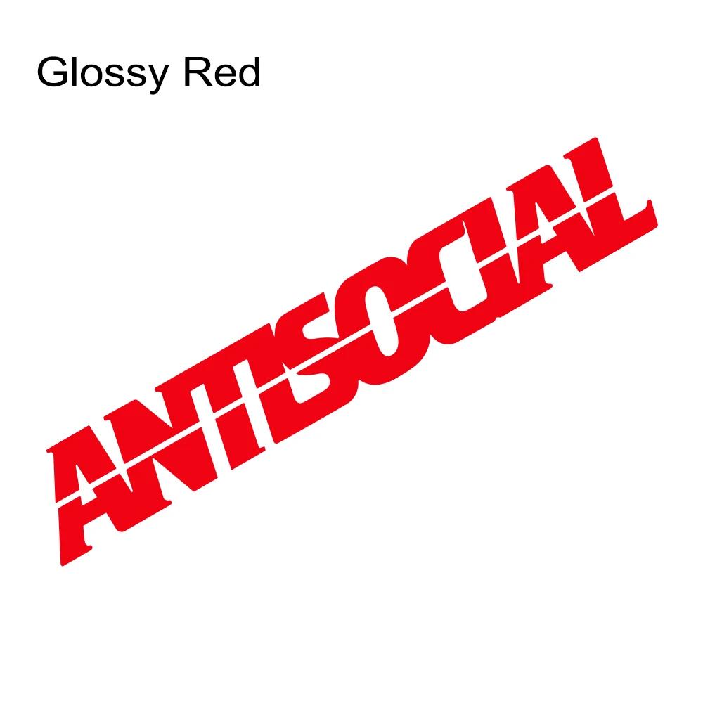 Antisocial Slogan Car Sticker Car Windshield Windows Banner Vinyl Decal For Cars SUV Truck Pickup Auto Decoration Accessories