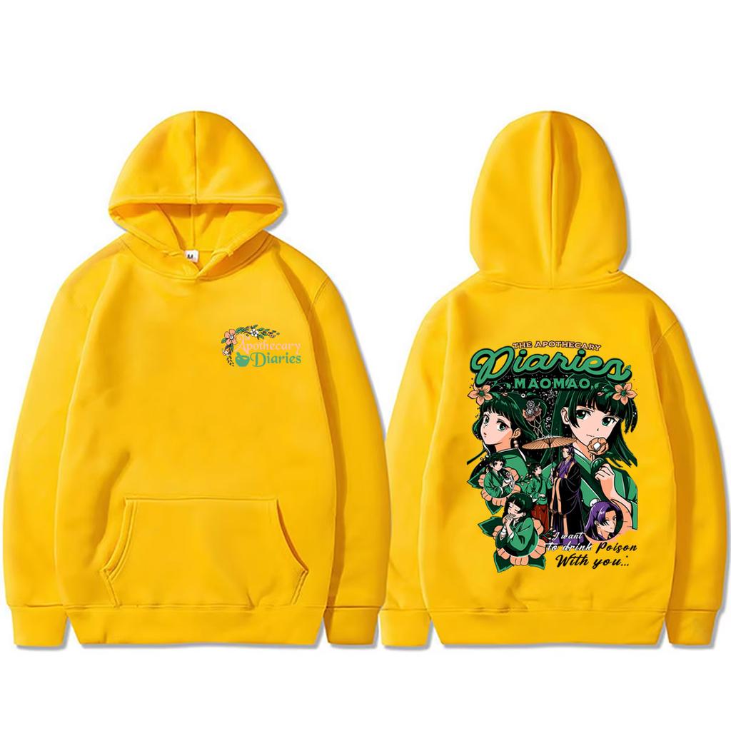 Anime The Apothecary Diaries Maomao Graphic Hoodie Men Women Casual Funny Oversized Streetwear Hoodies