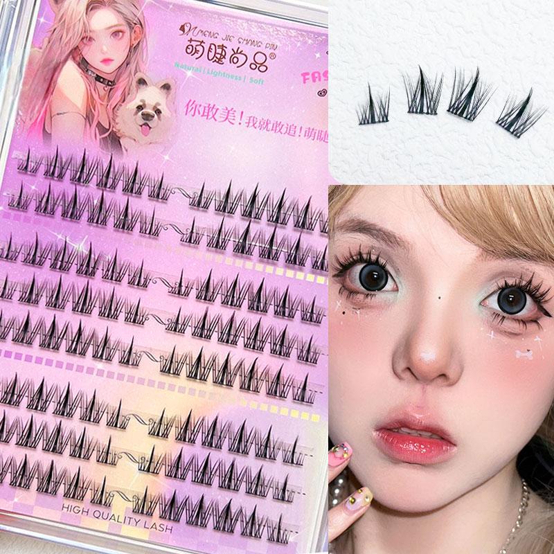 

Толстые накладные ресницы «сделай сам», манга, отдельные ресницы, ленивые трилогии, кластеры ресниц, накладные ресницы, аниме ресницы